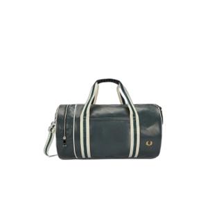 fpl7255-t11-saco-de-viagem-fred-perry-classic-barrel-vert-nuit-ecru-tu
