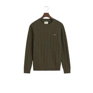 8050601-384-saltador-de-pescoco-redondo-gant-cable-khaki-green-mel